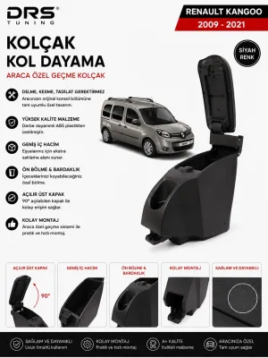 Renault Kangoo 2009 - 2021  Kolçak Kol Dayama Siyah