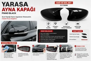 Yarasa ayna kapağı BMW X5 F15 2013-2018 / 100 - Görsel 2