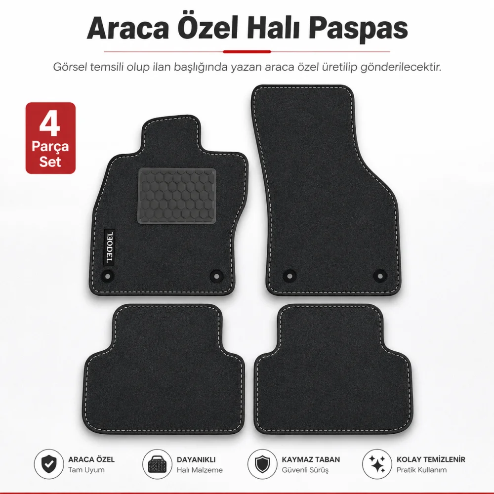 Crossland 2017-2020 Halı Paspas Araca Özel Üretim Yazılı
