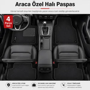 2 Serisi G42 Coupe 2021+  Halı Paspas Araca Özel Üretim Yazılı - Görsel 2