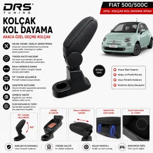 Fiat 500 / 500C 2016 - Kolçak Kol Dayama Siyah thumb 2