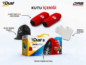 Kar Çorabı Uyumlu 255 45 Lastik R15 Jant Ölçülerine Uyumlu Yüksek Kaliteli Zincir Muadili Ürün Dust Parça - Görsel 2