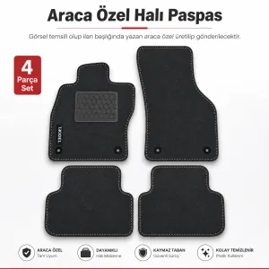 Nissan Navara Uyumlu 2014 Sonrası Araca Uyumlu Halı Paspas