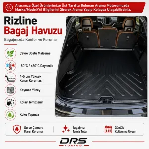 Volvo S60 Uyumlu 2011-2018 3D Bagaj Havuzu - Görsel 2