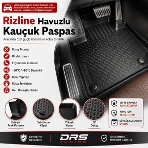 Bmw 1 Uyumlu Serisi E87 2004-2010 3D Havuzlu Bej Paspas Seti - Görsel 2