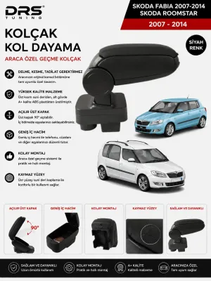 Skoda Fabia / Roomstar 2007 - 2014 Kolçak Kol Dayama Siyah