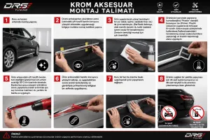Drs Tuning Passat Uyumlu B8.5 İmpression Krom Aksesuar Seti 33 Parça S Dizayn A+Kalite - Görsel 2
