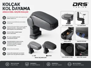 Fiat 500 / 500C 2016 - Kolçak Kol Dayama Siyah