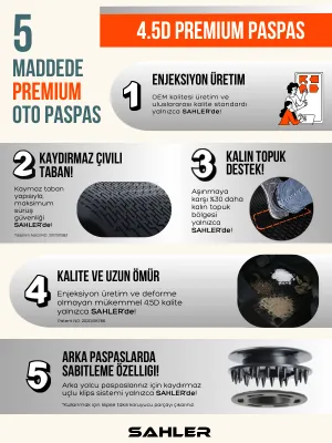 Sahler Citroen C3 Aircross ELEKTRİKLİ 2025 Sonrası Uyumlu SAHLER 4.5D Premium Havuzlu Oto Paspas - Görsel 2