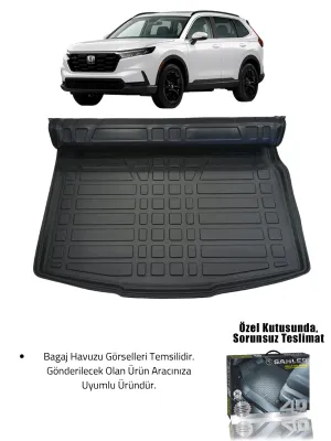 Sahler Honda CR-V 2024+ Uyumlu 4.5D Premium Havuzlu Oto Paspas ve Liner Marka 3D Bagaj Havuzu - Görsel 2