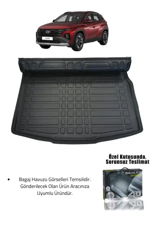 Sahler Hyundai Tucson 2021+ Uyumlu 4.5D Premium Havuzlu Paspas ve Liner Marka 3D Bagaj Havuzu - Görsel 2