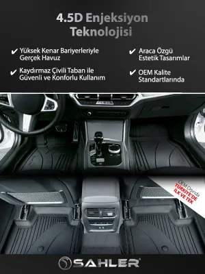 Drs Tuning Golf 6 2008-2012 Uyumlu 4.5D Premium Havuzlu Oto Paspas ve Liner Bagaj Havuzu - Görsel 5
