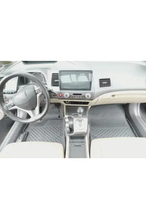 Honda Civic 2006-2012 Uyumlu SAHLER Araca Özel Bej 4.5D Havuzlu Oto Paspas - Honda Civic Fd6 - Görsel 3