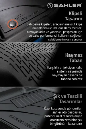 Renault Kangoo 2021 ve Sonrası Uyumlu SAHLER 4.5D Premium Havuzlu Oto Paspas | Kangoo - Görsel 4