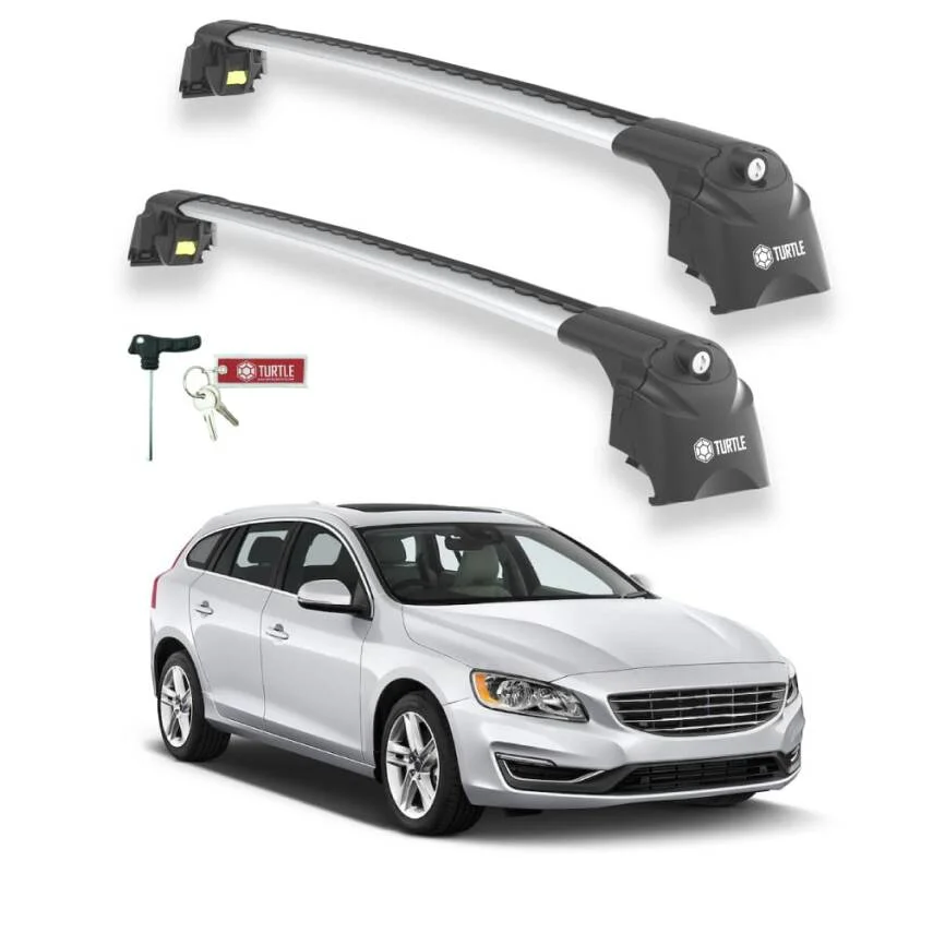 Turtle Volvo V60 2011-2018 Ara Atkı Air2 Gri