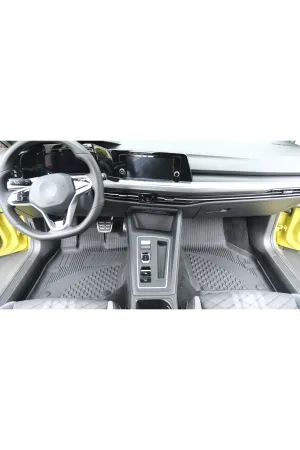 Drs Tuning Golf 8/8.5 (Otomatik) Uyumlu 4.5D Premium Havuzlu Oto Paspas ve Liner ÜST Bagaj Havuzu - Görsel 2