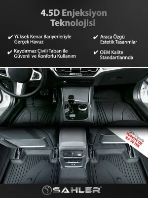 Chery Omoda 5 2022+ Uyumlu Sahler Araca Özel 4.5D Havuzlu Oto Paspas - Omoda 5 - Görsel 5
