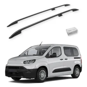 Turtle Toyota Proace City 2019-2025 / Uzun Şasi Tavan Çıtası Crown Siyah