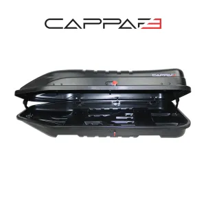 Universal Capbox Araç Üzeri Port Bagaj Bavul 450 Litre Çift Açılır Siyah Mat - Görsel 3