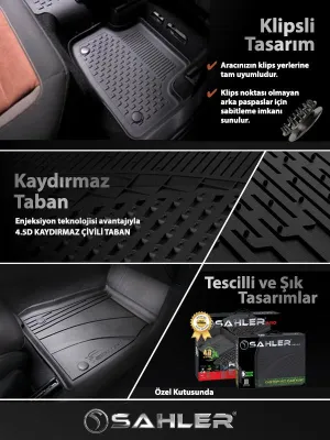 BMW G30 5 Serisi 2017-2023 Uyumlu 4.5D PRO Premium Havuzlu Oto Paspas ve Liner Bagaj Havuzu - Görsel 5
