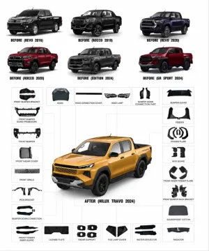 Drs Tuning HILUX 2016-2025 İÇİN FACELIFT 2026 TRAVO BODY KIT - Görsel 2