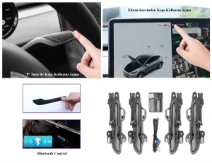 Drs Tuning TESLA Y OTOMATİK KAPI KOLU (RGB )-WIRELESS - Görsel 2