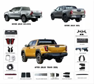 Drs Tuning Hilux 2016-2025 İçi̇n Facelift 2026 Travo Body Kit