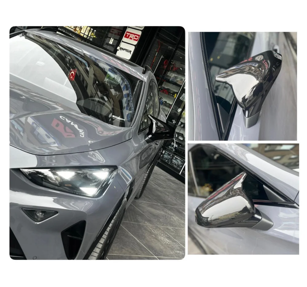 Cupra Uyumlu Formentor 2020+ Yarasa Ayna Kapağı Piano Black