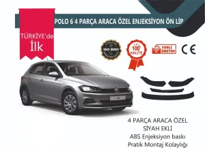 Boğaziçi uyumlu Vw Polo Mk6 2019 Sonrası 4 Parça Ön Lip Siyah modelleri DRS Tuning'de. Kaliteli malzeme, hızlı kargo ve güvenli alışverişle hemen inceleyin.