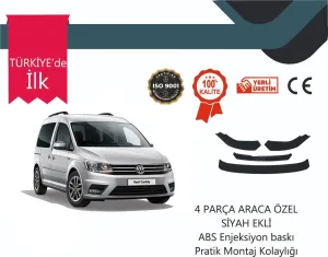 Boğaziçi uyumlu Vw Caddy 2016 Sonrası 4 Parça Ön Lip Siyah modelleri DRS Tuning'de. Kaliteli malzeme, hızlı kargo ve güvenli alışverişle hemen inceleyin.