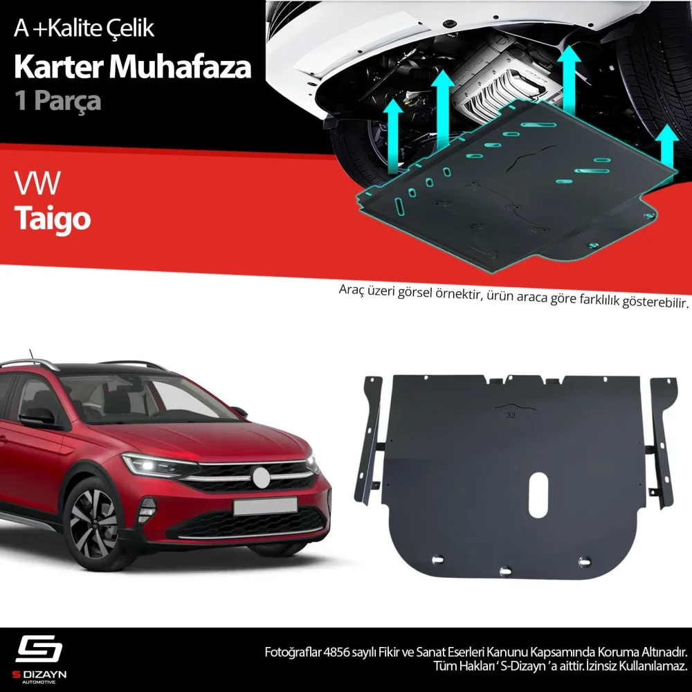 Drs Tuning VW Taigo Çelik Karter Muhafaza Koruma 2020 Üzeri A+ Kalite