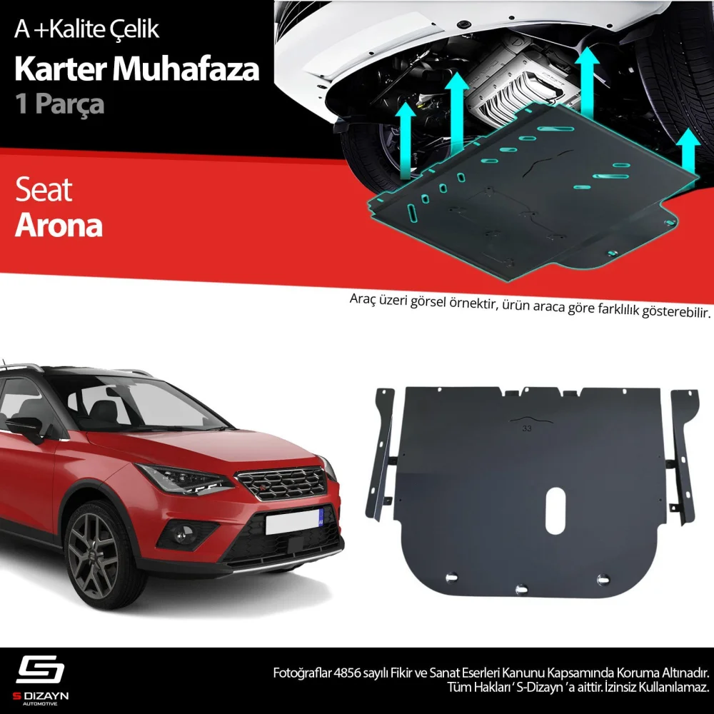 Drs Tuning Seat Arona Çelik Karter Muhafaza Koruma 2017 Üzeri A+ Kalite