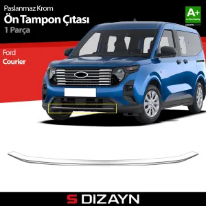 s-dizayn uyumlu Ford Courier Krom Ön Tampon Çıtası 2023 Üzeri A+ Kalite modelleri DRS Tuning'de. Kaliteli malzeme, hızlı kargo ve güvenli alışverişle hemen