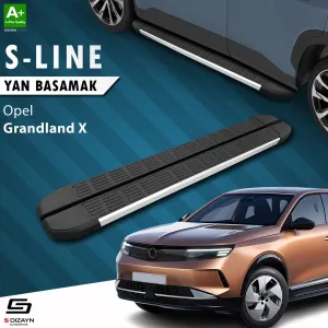 Opel Grandland 2021-Günümüz (Grandland) uyumlu X 2 Hybrid S-Line Aluminyum Yan Basamak 183 Cm 2024 Üzeri A+ Kalite modelleri DRS Tuning'de. Kaliteli malzeme,