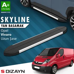 s-dizayn uyumlu Opel Vivaro A Uzun Şase Skyline Aluminyum Yan Basamak 263 Cm 2001-2014 A+ Kalite modelleri DRS Tuning'de. Kaliteli malzeme, hızlı kargo ve