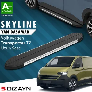 s-dizayn uyumlu VW Transporter T7 Skyline Krom Yan Basamak 263 Cm 2024 Üzeri A+ Kalite modelleri DRS Tuning'de. Kaliteli malzeme, hızlı kargo ve güvenli