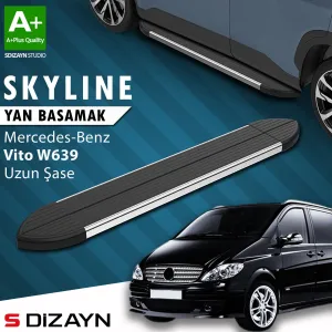 s-dizayn uyumlu Mercedes Vito W639 Uzun Şase Skyline Krom Yan Basamak 253 Cm 2004-2014 A+ Kalite modelleri DRS Tuning'de. Kaliteli malzeme, hızlı kargo ve