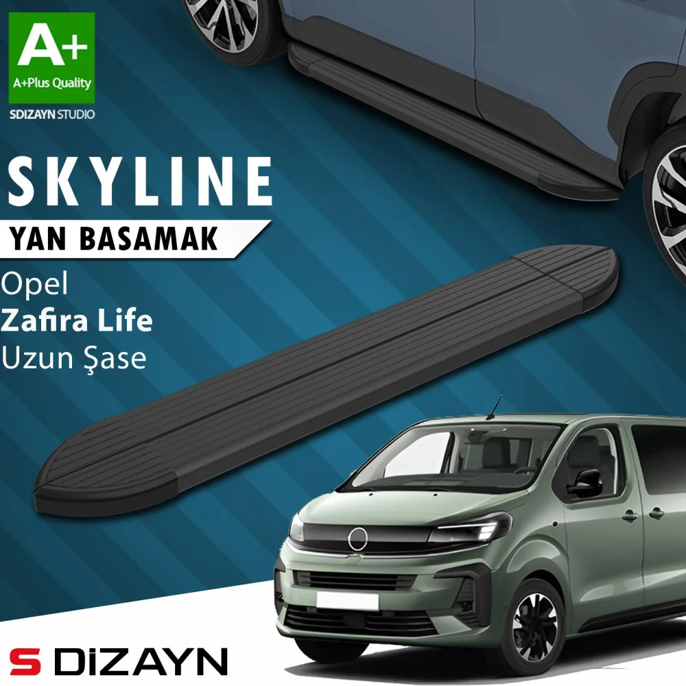 Opel Zafira Life Skyline Siyah Yan Basamak 243 Cm 2020 Üzeri A+ Kalite