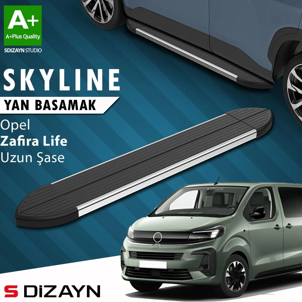 Opel Zafira Life Skyline Krom Yan Basamak 243 Cm 2020 Üzeri A+ Kalite