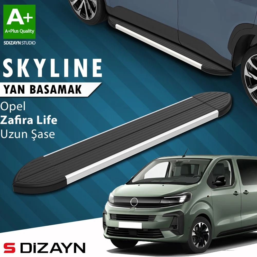 Opel Zafira Life Skyline Aluminyum Yan Basamak 243 Cm 2020 Üzeri A+ Kalite