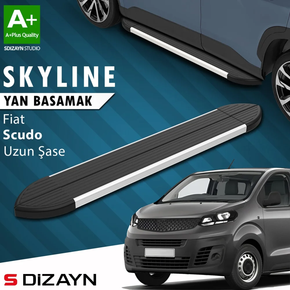 Fiat Scudo 3 Skyline Aluminyum Yan Basamak 243 Cm 2020 Üzeri A+ Kalite