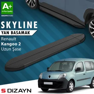 s-dizayn uyumlu Renault Kangoo 2 Uzun Şase Skyline Siyah Yan Basamak 223 Cm 2008-2020 A+ Kalite modelleri DRS Tuning'de. Kaliteli malzeme, hızlı kargo ve