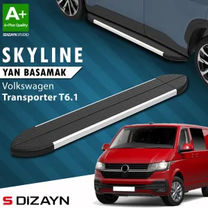 s-dizayn uyumlu VW Transporter T6.1 Kısa Şase Skyline Aluminyum Yan Basamak 213 Cm 2019-2024 A+ Kalite modelleri DRS Tuning'de. Kaliteli malzeme, hızlı kargo