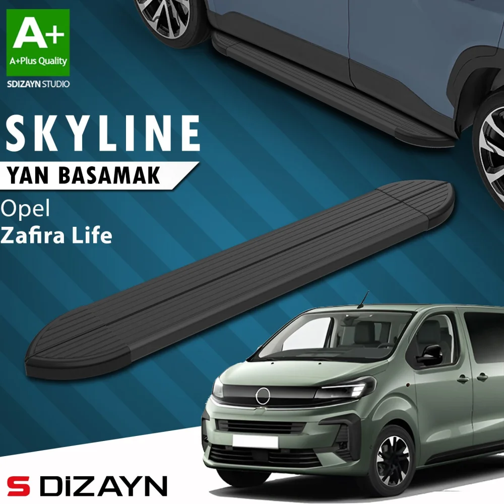 Opel Zafira Life Skyline Siyah Yan Basamak 213 Cm 2020 Üzeri A+ Kalite