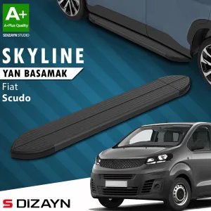 S-Dizayn Fiat Scudo 3 Skyline Siyah Yan Basamak 213 Cm 2020 Üzeri A+ Kalite thumb 1