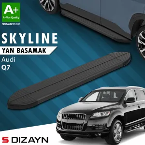 S-Dizayn Audi Q7 Skyline Siyah Yan Basamak 213 Cm 2005-2015 A+ Kalite thumb 1