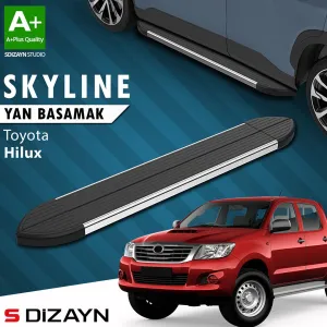 S-Dizayn Toyota Hilux 7 Skyline Krom Yan Basamak 203 Cm 2006-2015 A+ Kalite thumb 1