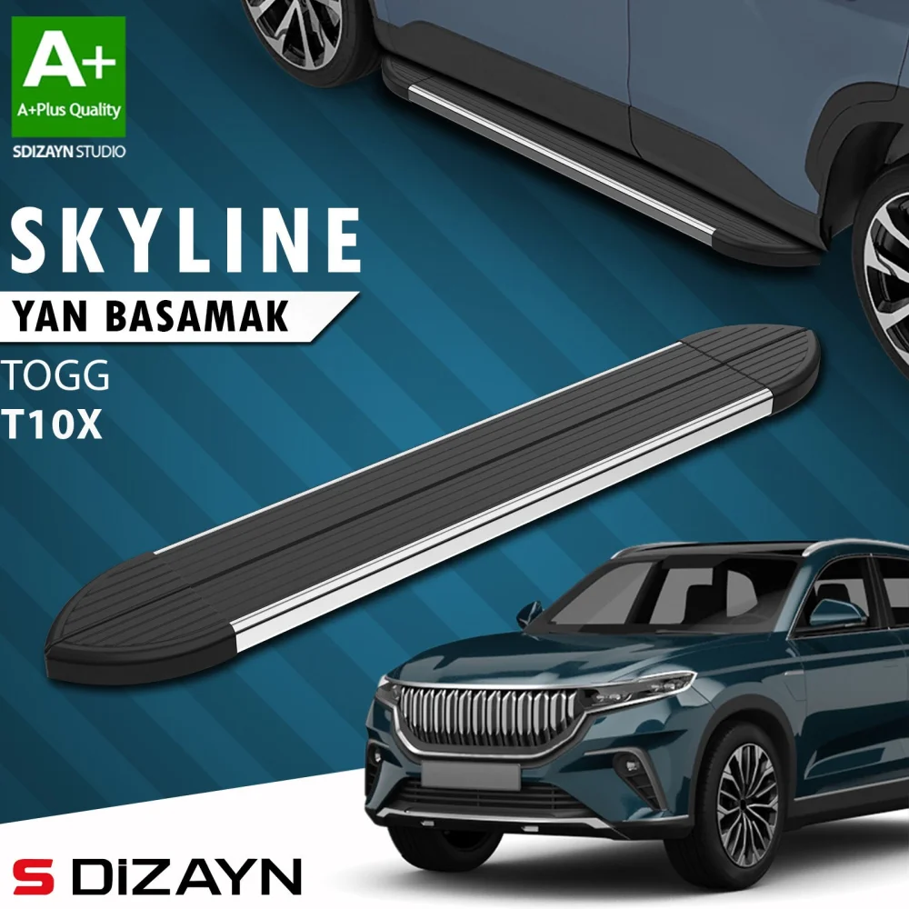 TOGG T10X Skyline Krom Yan Basamak 203 Cm 2023 Üzeri A+ Kalite
