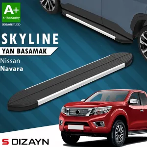 S-Dizayn Nissan Navara 3 Skyline Aluminyum Yan Basamak 203 Cm 2015 Üzeri A+ Kalite thumb 1