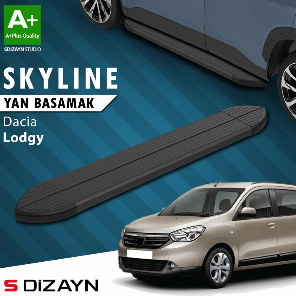 Dacia Lodgy Skyline Siyah Yan Basamak 203 Cm 2012 Üzeri A+ Kalite